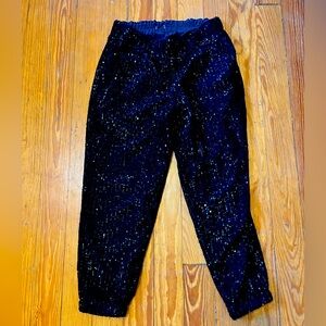 Loft Sequin Jogger Pants size Small